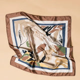 Tropical Print Silk Bandana Scarf