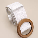 Wood Buckle Belt