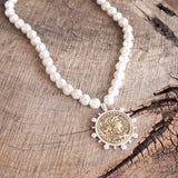 Pearl & Coin Necklace