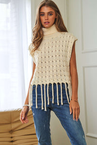 Millie Fringe Hem Sweater Vest
