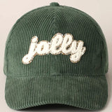 Jolly Glitter Patch Corduroy Cap