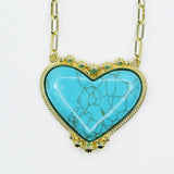 Turquoise Heart Necklace