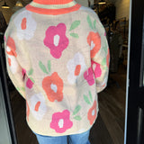 Samantha Flower Print Sweater