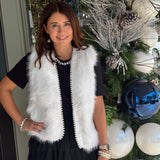 Gina Faux Fur Pearl Vest
