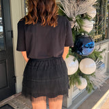 Katie Black Mini Skirt