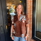 Angela Floral Print Top