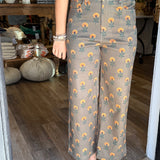 Audrey Olive Denim Pant