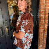 Angela Floral Print Top