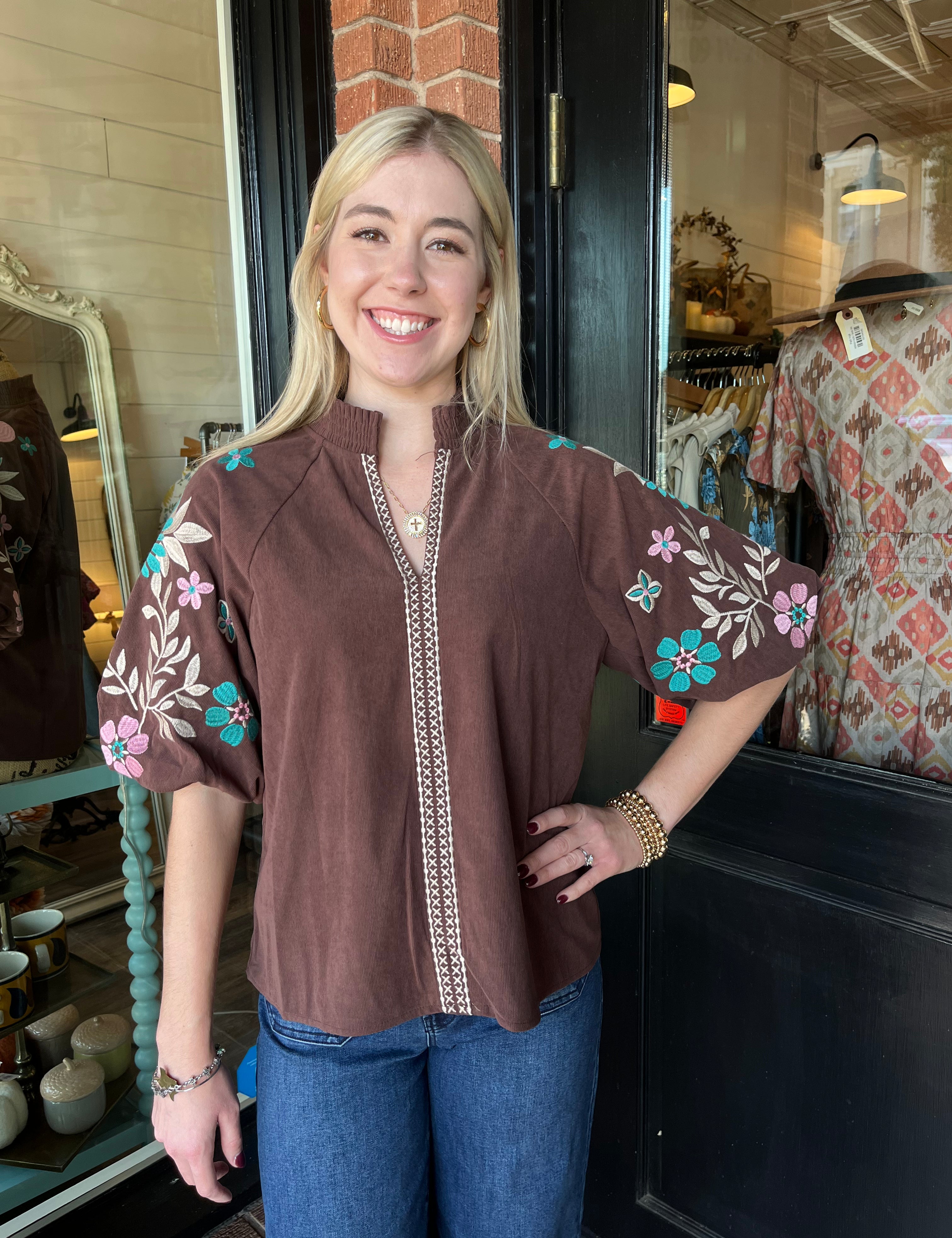 Aubree Corduroy Top