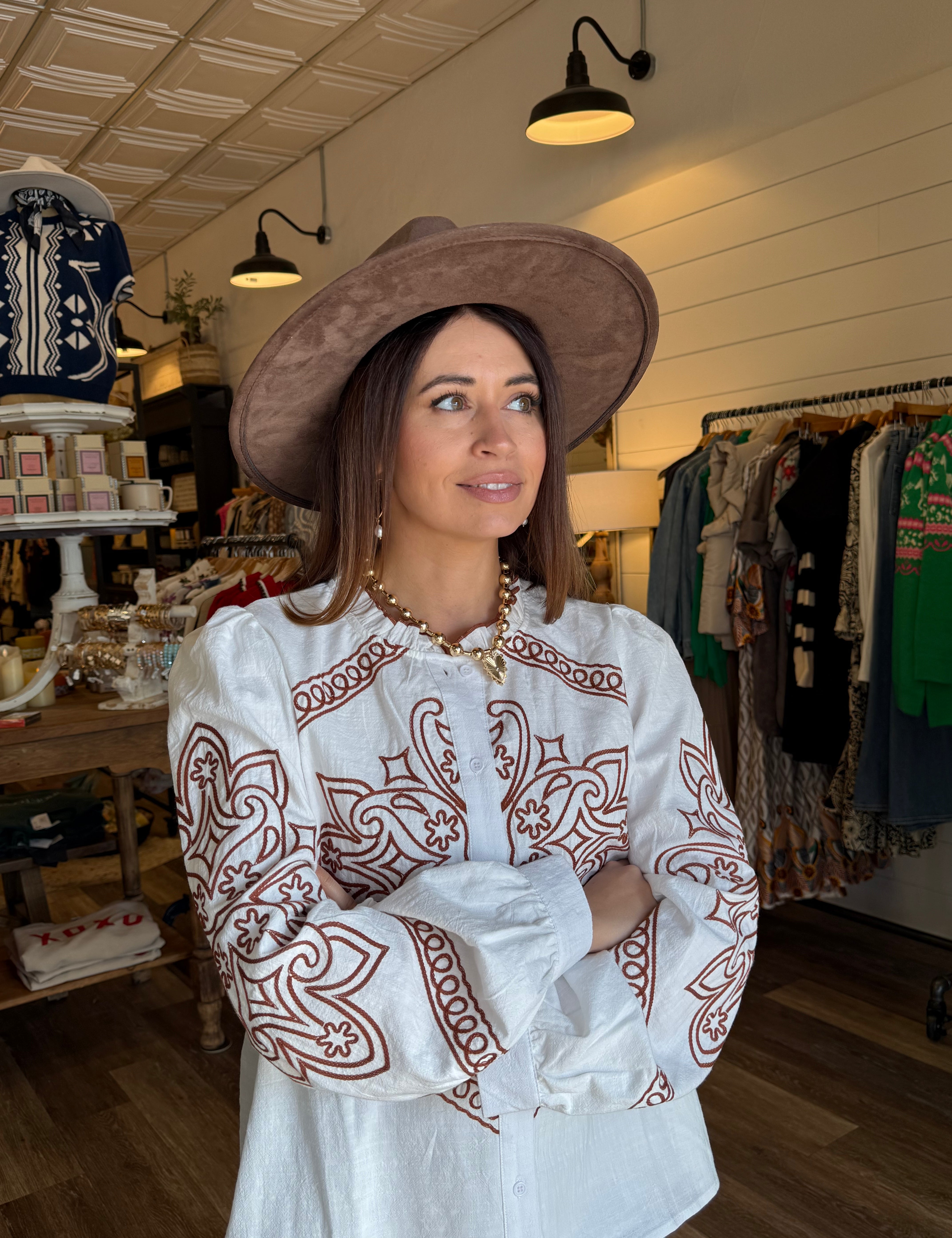 Blaire Embroidered Top