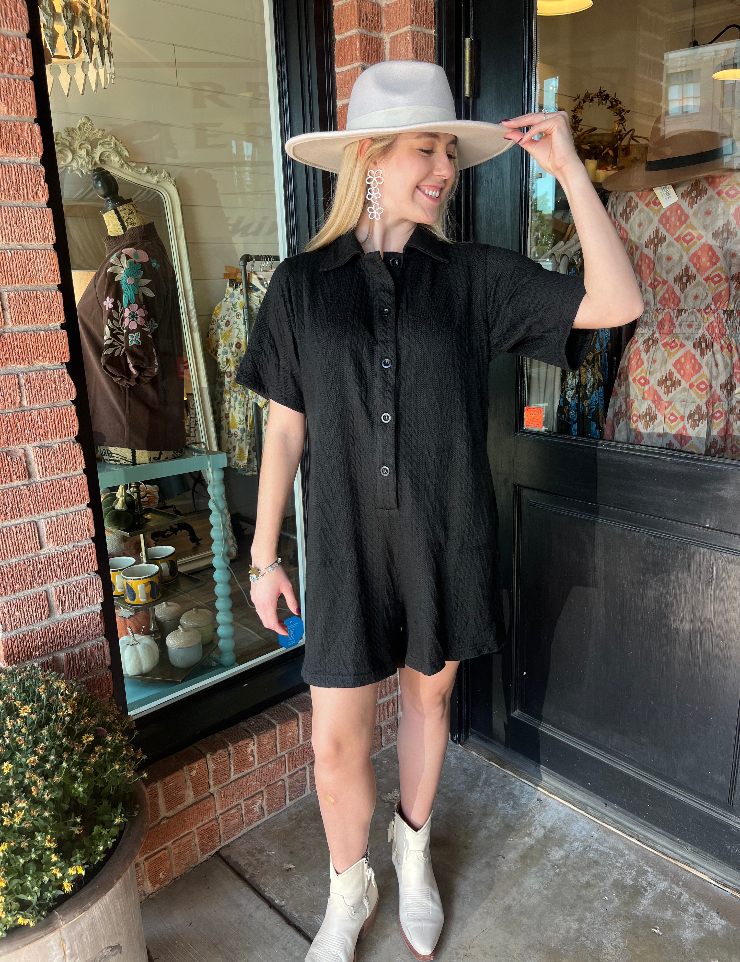 Kathleen Black Romper