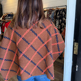 Louella Chain Print Poncho