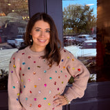 Darcy Bejeweled Knit Sweater
