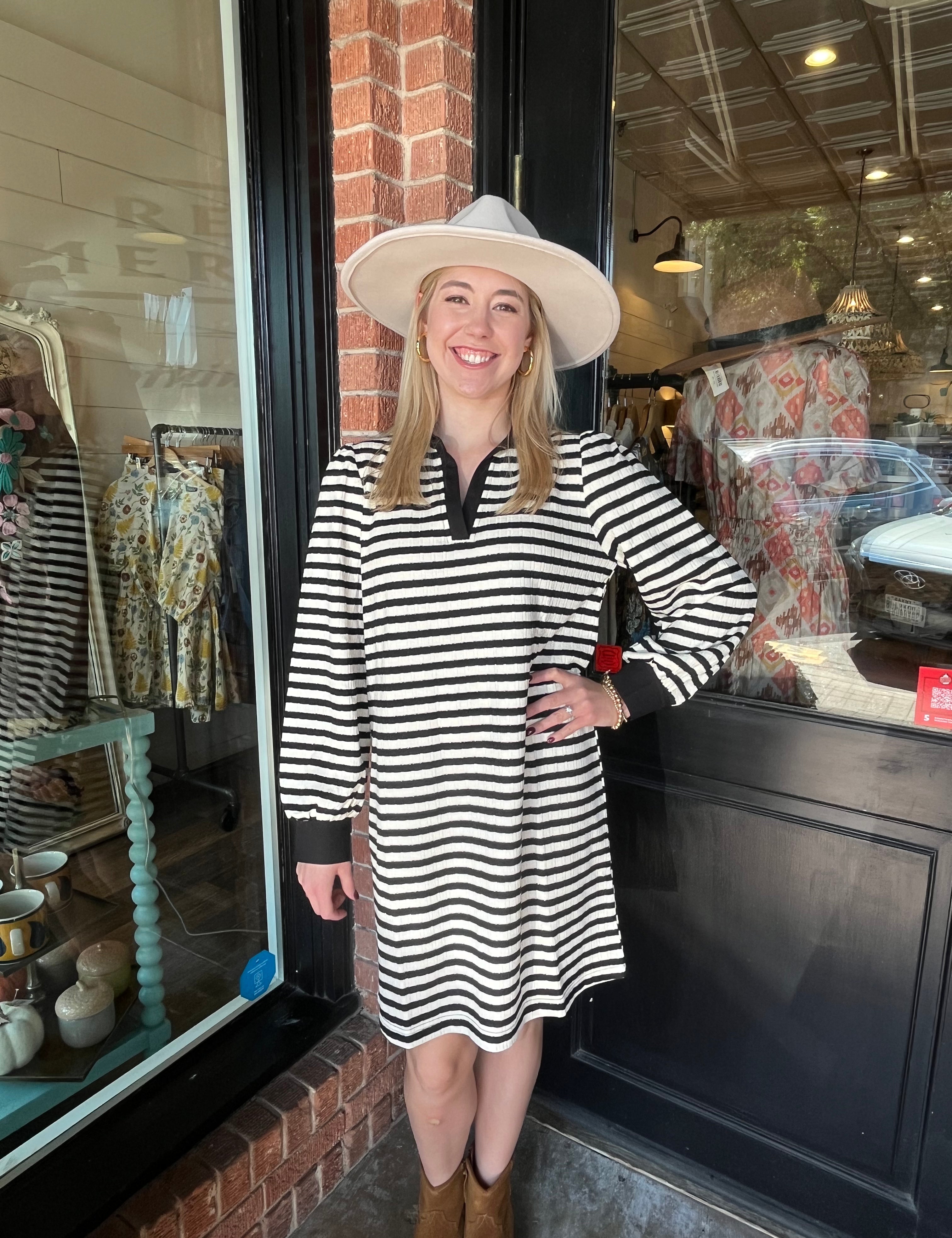 Kaylee Striped Shift Dress