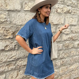 Rosalie Denim Shift Dress