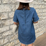 Rosalie Denim Shift Dress