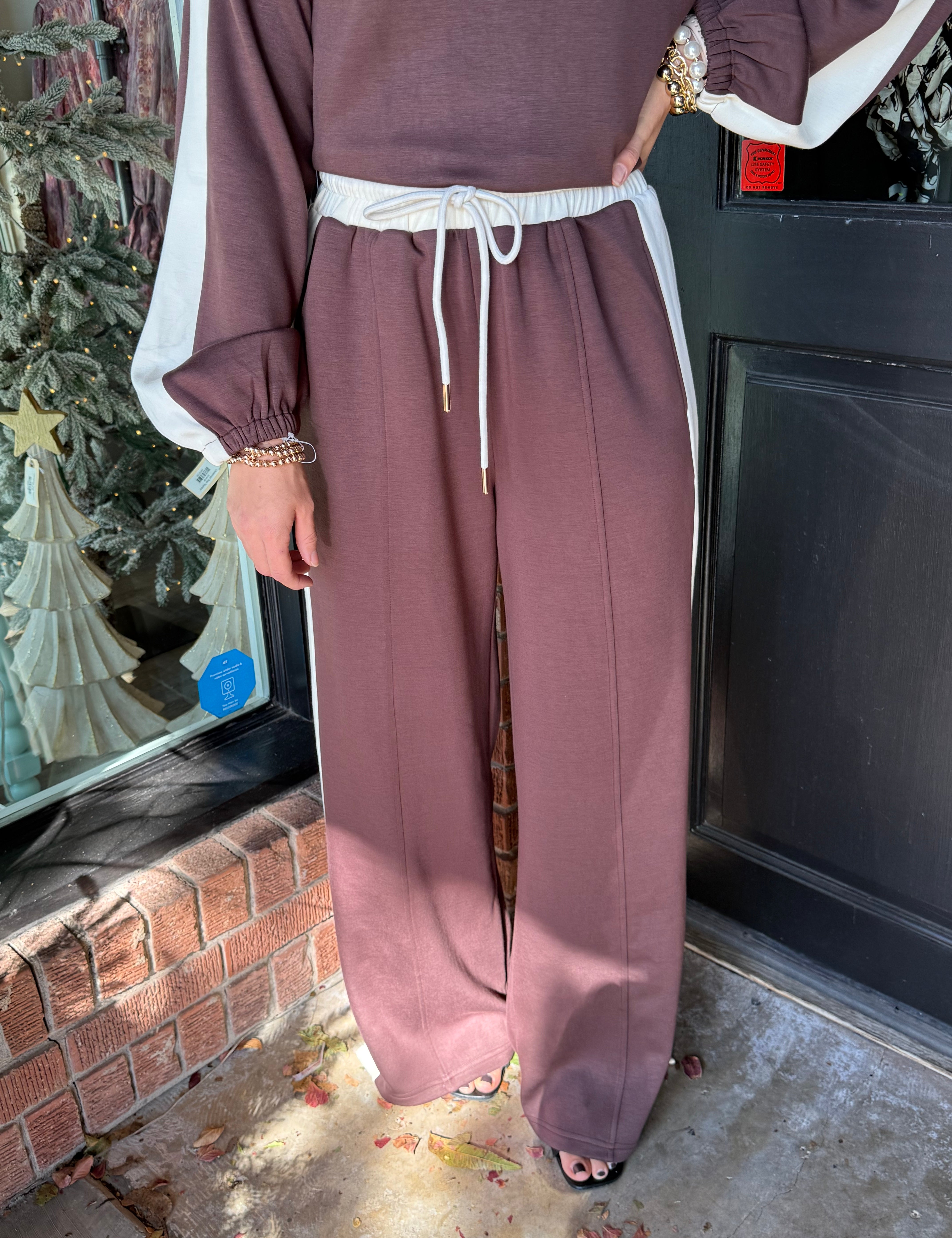 Mariah Contrast Knit Pants