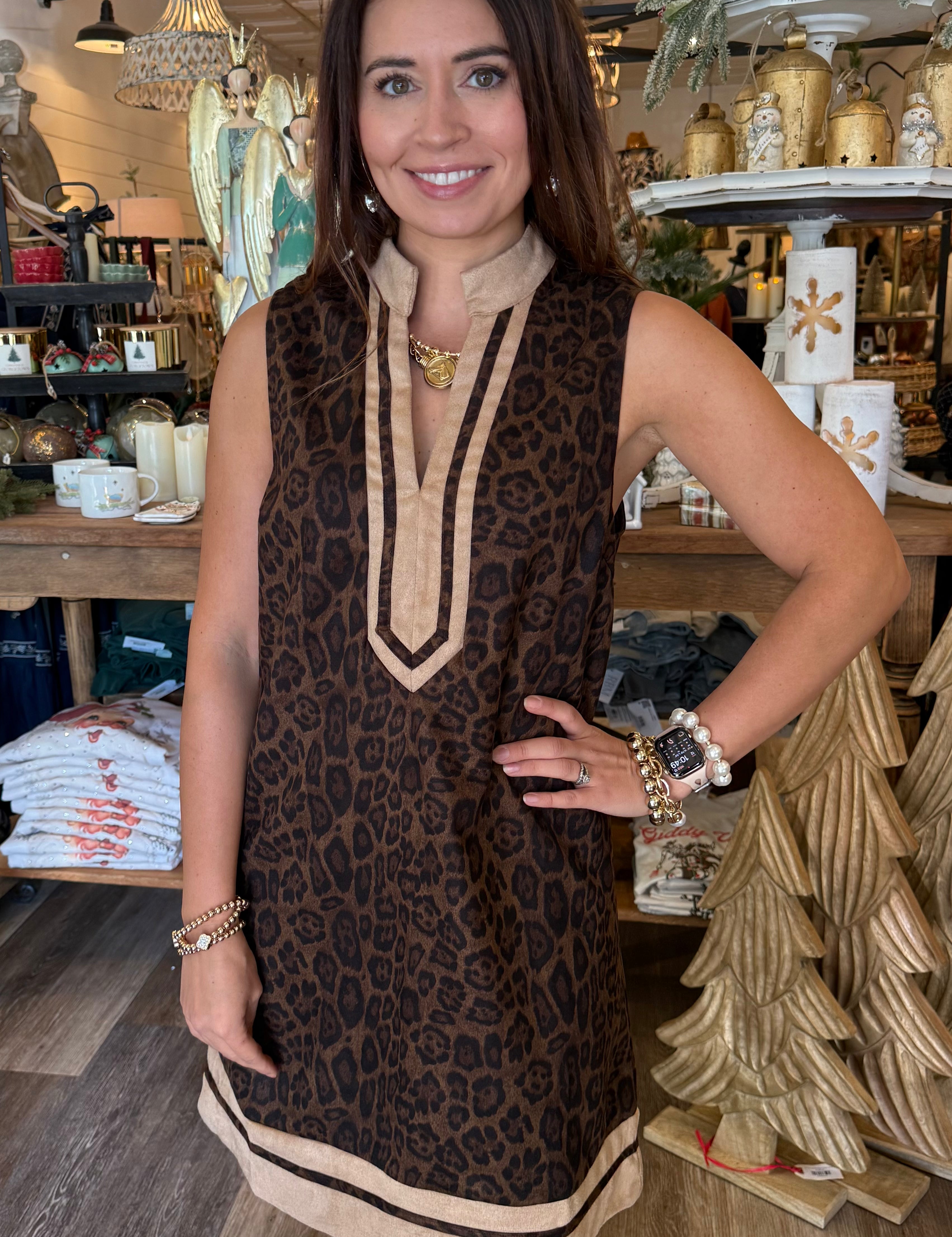 Jianna Leopard Print Dress