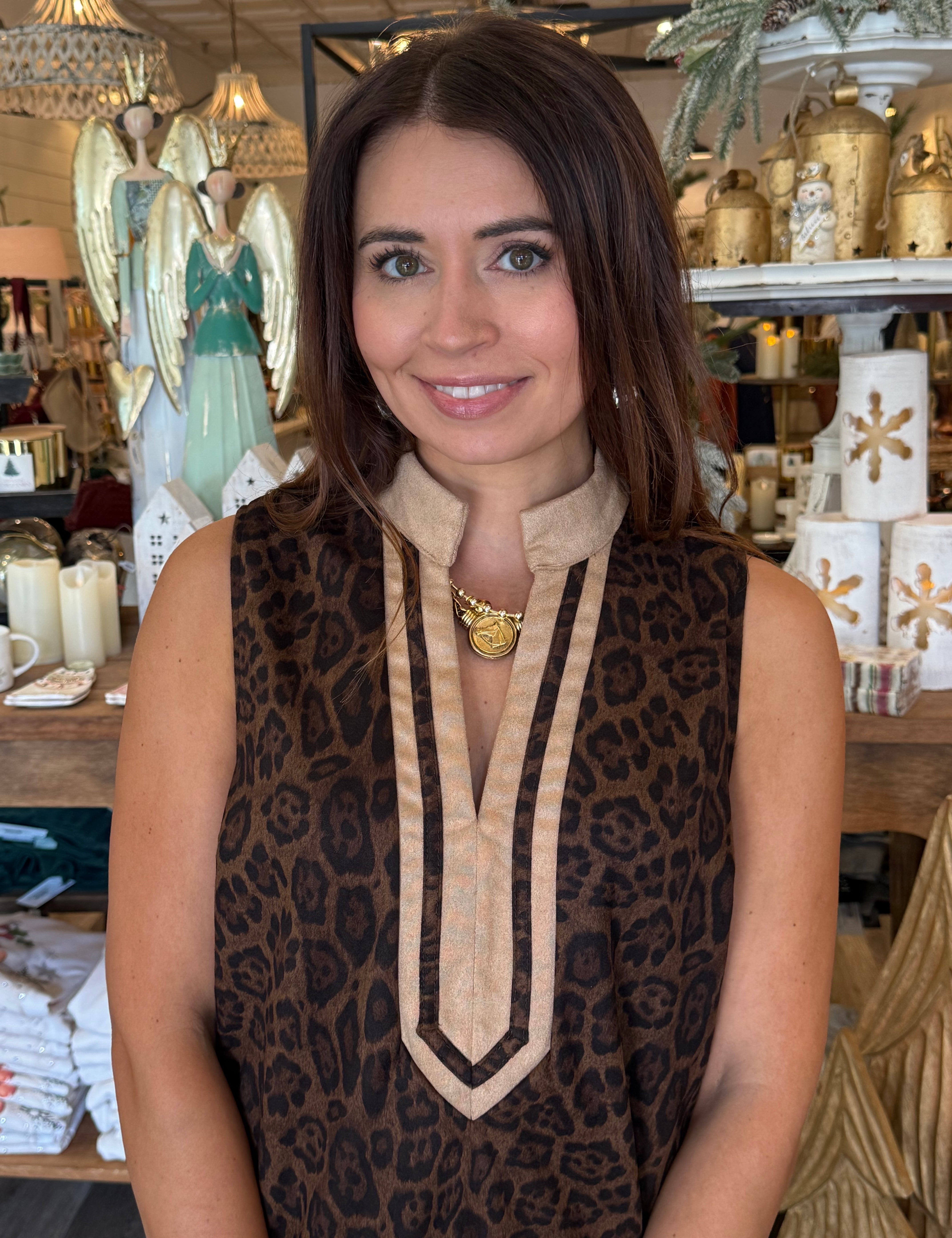 Jianna Leopard Print Dress