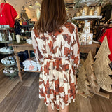 Ellie Printed Mini Dress