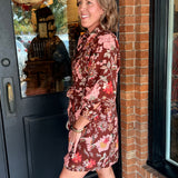 Brenda Floral Button Mini Dress