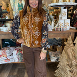 Betsy Brown Suede Pants