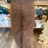 Betsy Brown Suede Pants