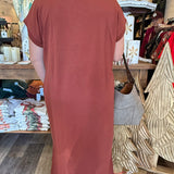 Kallie Solid Knit Midi Dress