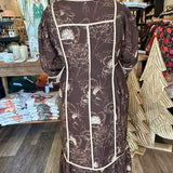 Deborah Botanical Print Midi Dress