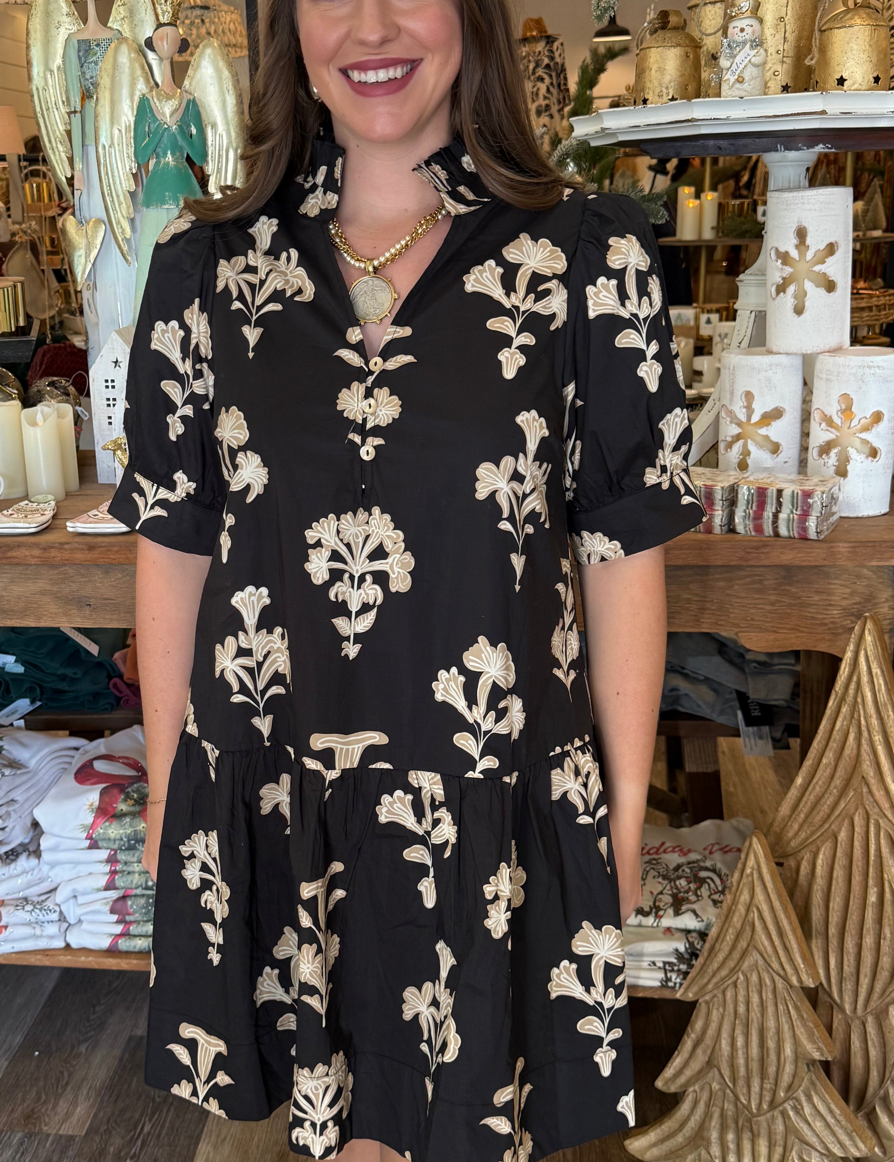 Allira Floral Tiered Dress