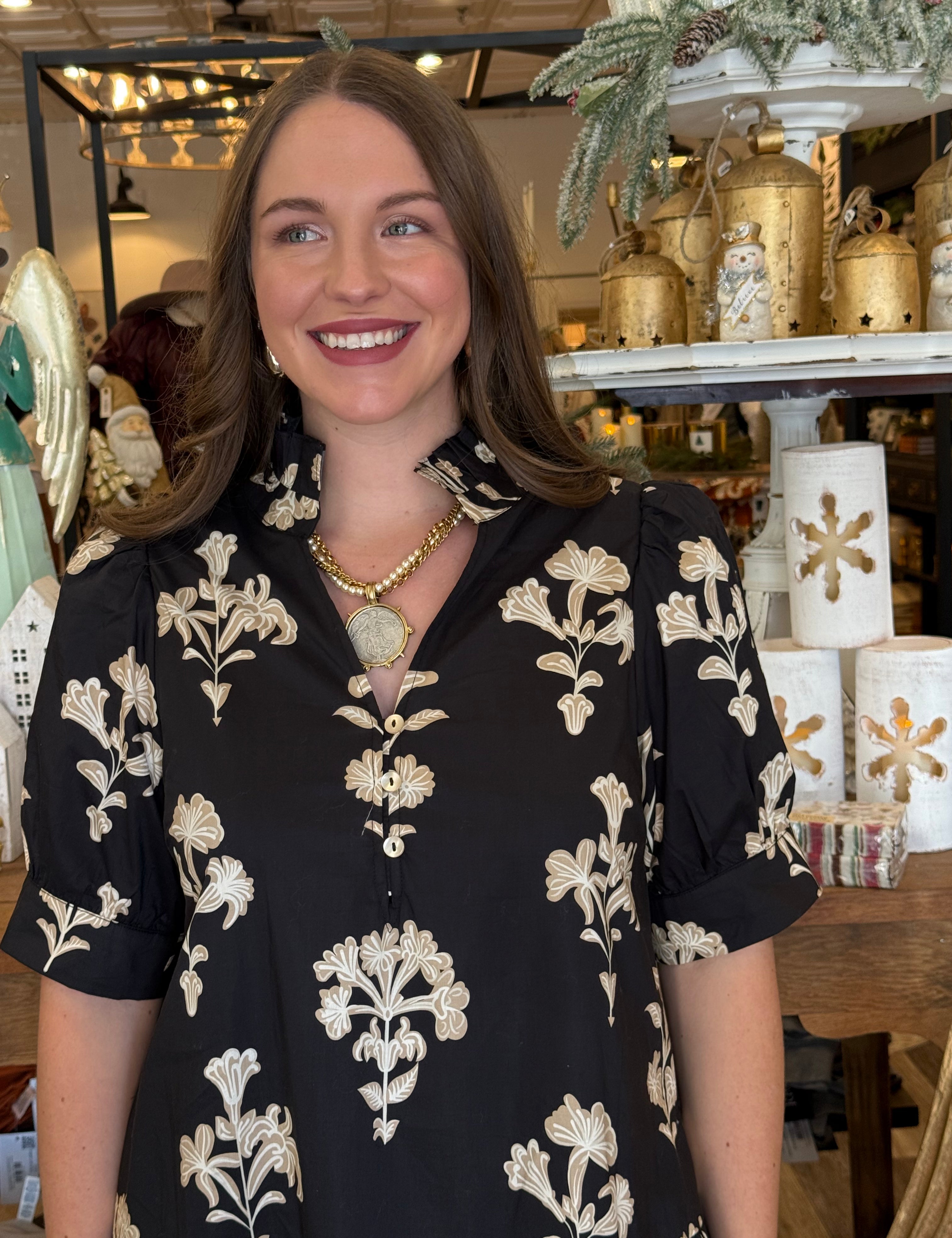 Allira Floral Tiered Dress