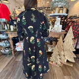 Aliya Floral Print Midi Dress