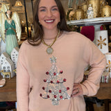 Christmas Tree Glitter Sweater