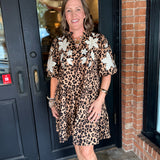 Birdie leopard Print Babydoll Dress