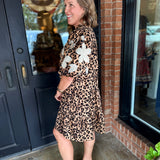 Birdie leopard Print Babydoll Dress