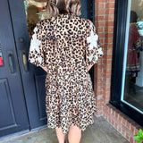 Birdie leopard Print Babydoll Dress