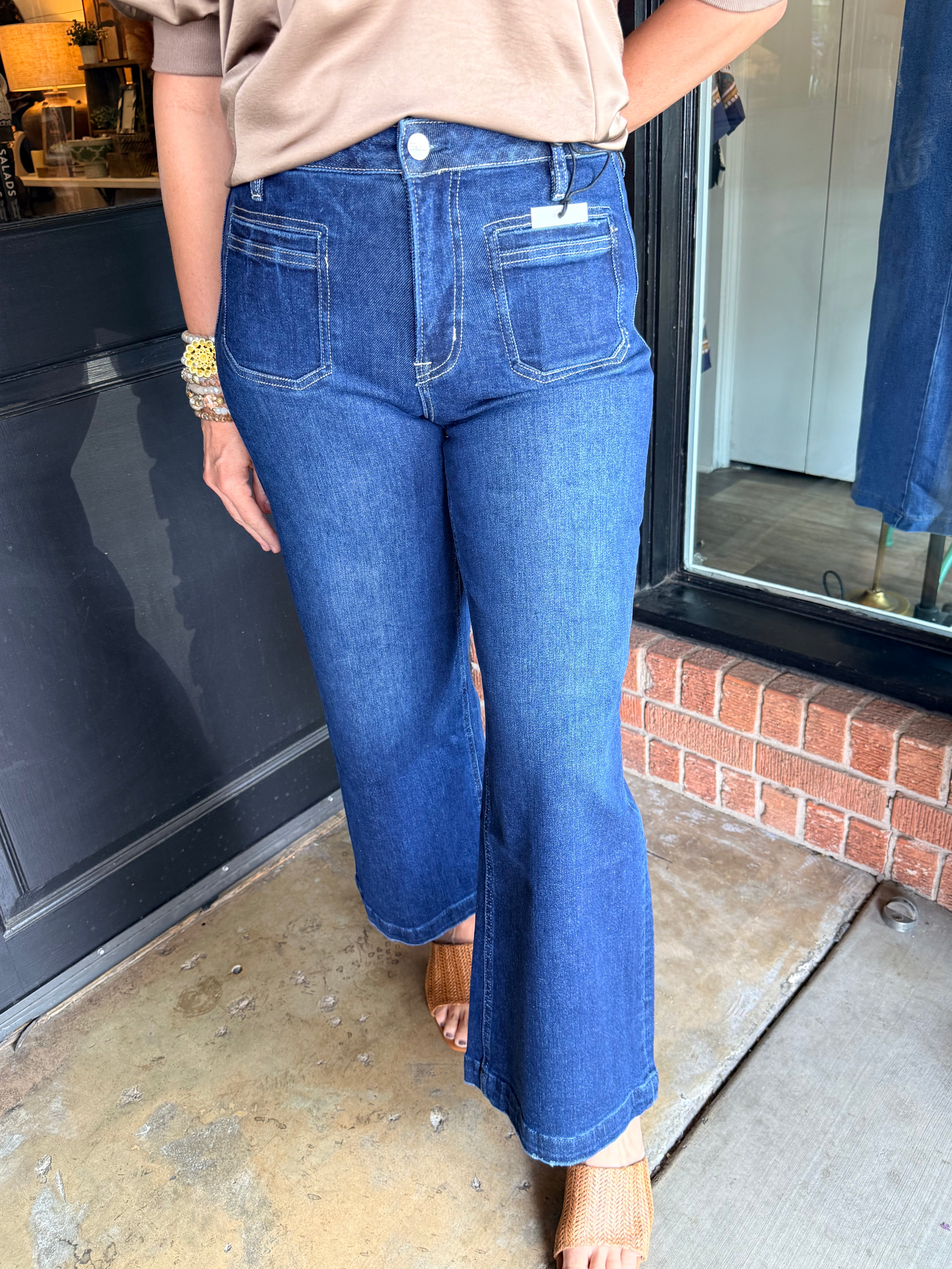 Lory High Rise Wide Leg Jeans