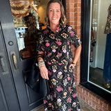 Mimi Floral Top & Midi Skirt Set