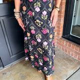 Mimi Floral Top & Midi Skirt Set