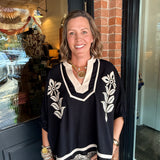 Sebrina Embroidered Top