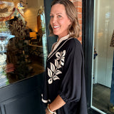 Sebrina Embroidered Top