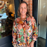 Suzie Floral Oversized Top