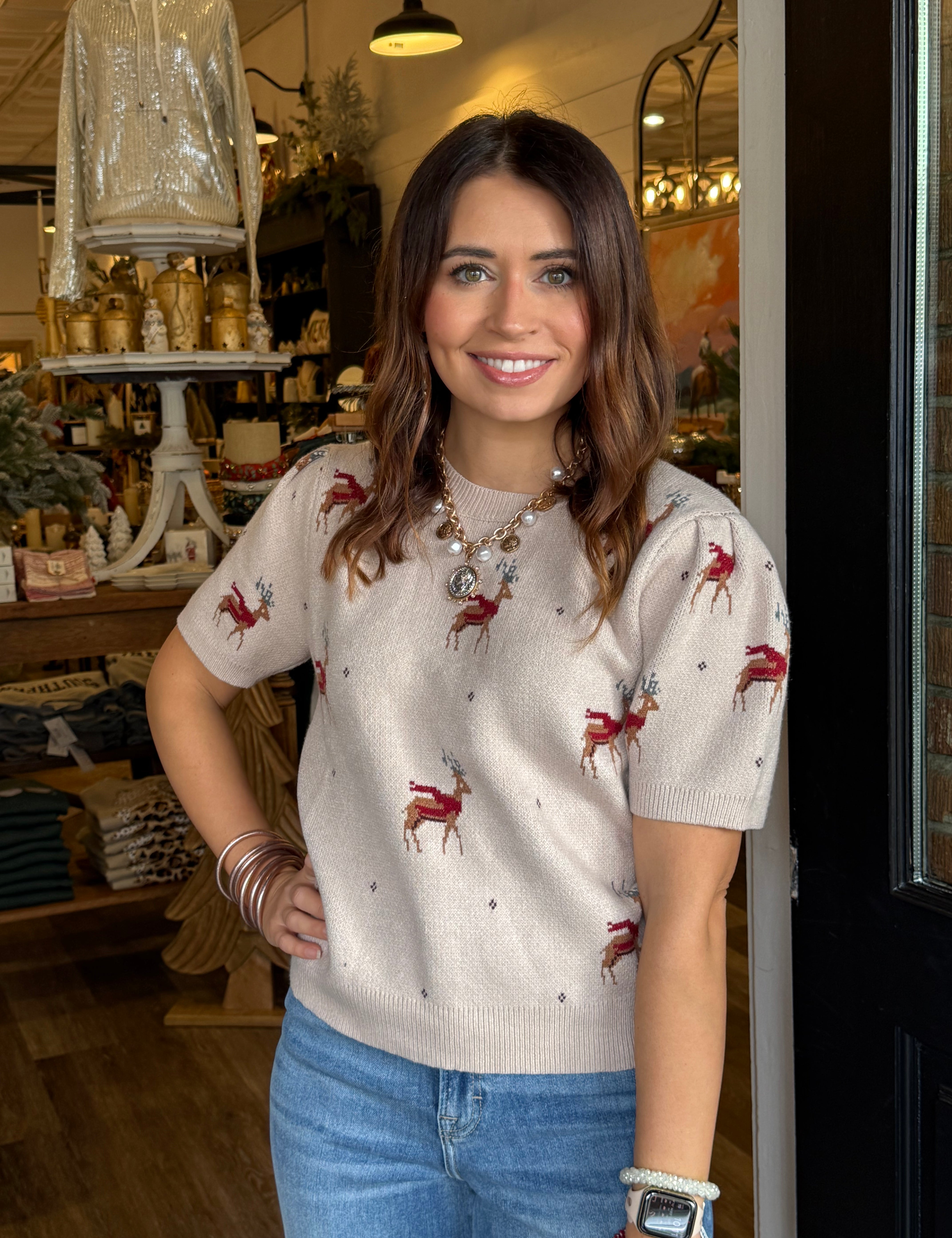 Rina Reindeer Sweater