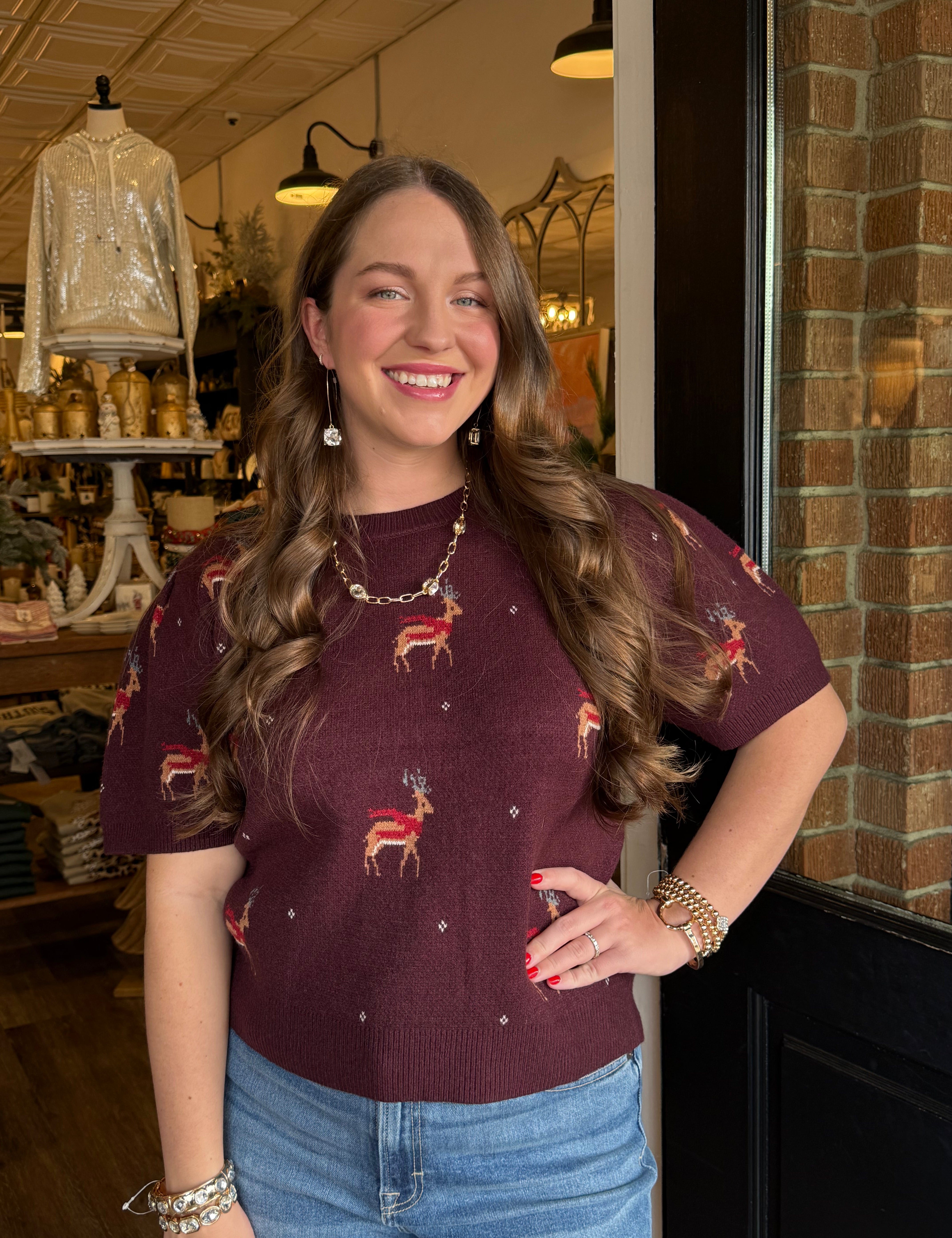 Rina Reindeer Sweater