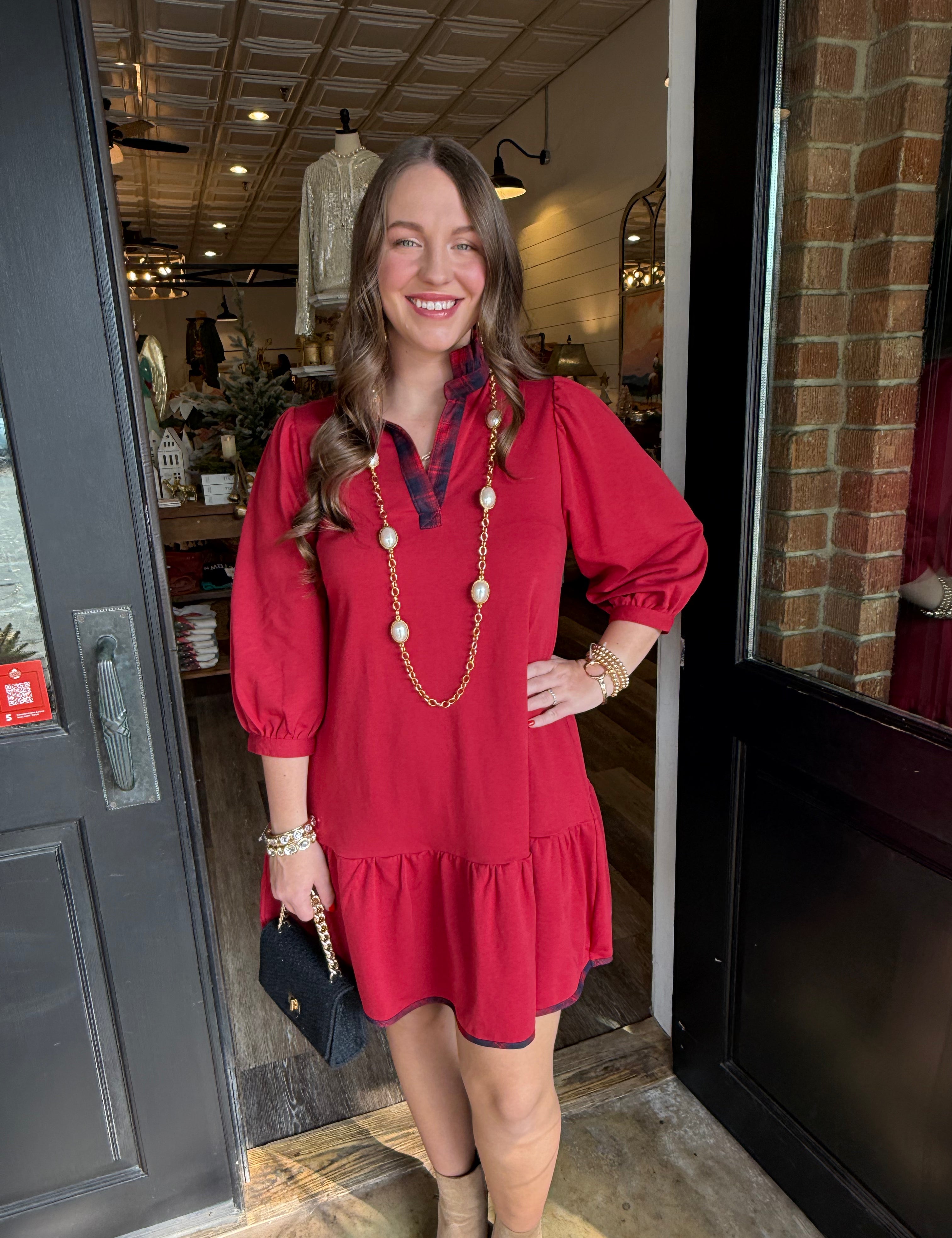 Savannah Wine  Dress