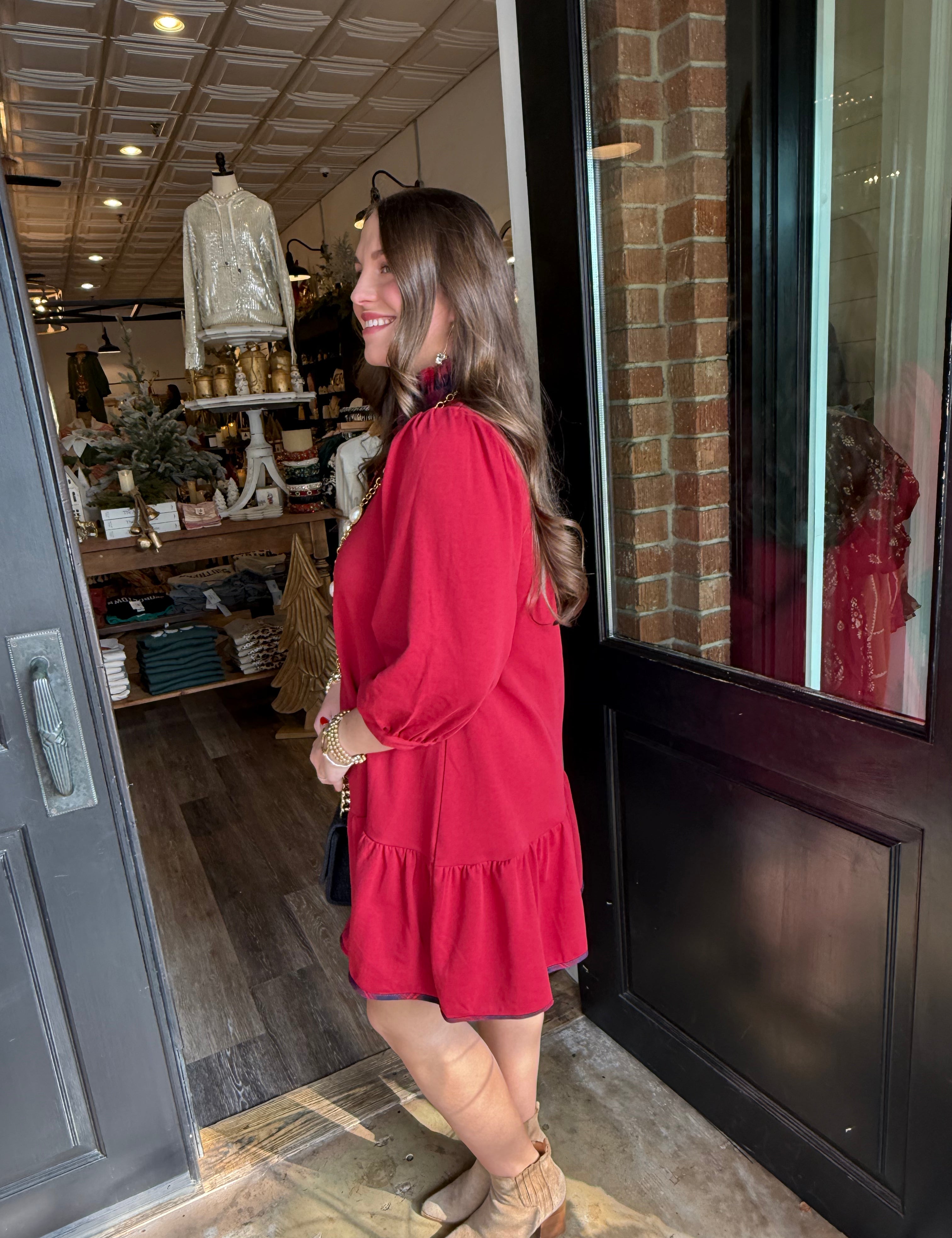 Savannah Wine  Dress