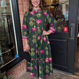 Kenzie Floral Green Maxi
