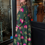 Kenzie Floral Green Maxi