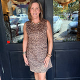 Addie Animal Print Mini Dress