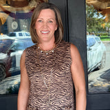 Addie Animal Print Mini Dress